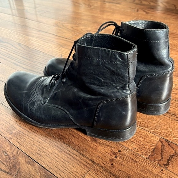 Rokin Sweden Men’s Black Leather Ankle Boot Size Euro 43 - Picture 4 of 5